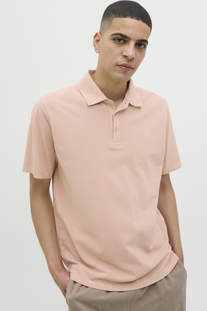 JPRBLUWILLIAM WASH SS POLO SN 12257315 ROSE DUST